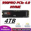Veloce 990 980 PRO 2TB 1TB M.2 SSD PCIe4.0 NVMe Unità a stato solido per laptop desktop da gioco PS5 - 990PRO 1TB
