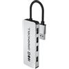 Green Cell Distributore hub USB 3.0 a 4 Porte, 5 Gbps, Multimaschio