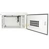 Link Armadio Rack Esterno LK190660IP Protezione IP55 in Acciaio galvanizzato con ventole Filtrate e staffe Installazione a Muro Dimensioni 60x60x33,3 cm Colore Grigio Chiaro capacità 6 unità