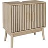 HOME DECO FACTORY, HD0222, mobile sottolavabo, modello Klaus, collezione Natural Crush, mobili, mobili da bagno, 60 x 70 x 30 cm, marrone