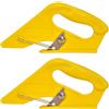 RELKLYU 2 Pezzi Coltello Da Taglio Del Tappeto Giallo, Presa Creativa Versatile, Comoda Ergonomica, Freetta Ridotta, Taglio.