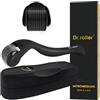 Dr.roller Derma Roller, Microneedling, 1 mm Derma Roller Capelli Viso Uomo e Donna, Microneedle Beard Roller 540 Ago di Titanio