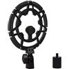 SUUNTOK Blue Yeti Shock Mount Anti-Vibrazione Matching Boom Arm Stand Compatibile con Blue Yeti, Yeti X, Snowball e Blue Yeti Nano Mic, Nero