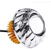 KIMISS Duokon Angel Devil Eye Spot Light, Faro Moto LED Obiettivo Proiettore Dual Halo Angel Devil Eye Spot Light (Bianco)
