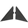 Aramox 2 Pezzi Copertura Bandiera Specchietto Retrovisore Specchietto Retrovisore Specchietto Retrovisore Triangolo Piastra Trim Compatibile con FIAT 500 2012-2017 OE: 1SH17KX7AA (Stile in fibra di