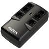 Nilox, UPS Office Premium Line Interactive 850VA/595W, Stabilizzatore di Tensione con Tecnologia Line Interactive, Protegge Computer e Periferiche Contro il Corto Circuito e il Sovraccarico