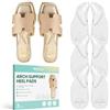 Welnove 3 Paia Supporto per Arco Ortopediche Solette，Welnove Cuscinetti Adesivi Plantare per Piedi Piatti e Fascite Plantare，Arch Support Pads (Clear,S)