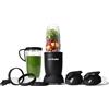 nutribullet Pro 900, Frullatore Elettrico, Tritatutto, Frullatore Smoothie, Frullatore Tritatutto Multifunzione, Potenza 900W, Bicchieri da 700ml e 900ml, Nero opaco, NB910MAB