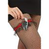 SMIFFYS Giarrettiera con mini pistola nella fondina con pizzo Halloween