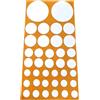 cyclingcolors 76x Copriviti adesivi 10mm 14mm 20mm 40mm plastica viti copertura coperchi tappi riparazione mobili, Bianco
