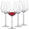 SCHOTT ZWIESEL Bicchiere da vino rosso borgogna Muse (set di 4), bicchieri borgogna a bulbo per vino rosso, bicchieri in cristallo Tritan lavabili in lavastoviglie, Made in Germany (n. art. 123666)