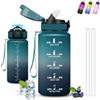 Grsta Borraccia Bambini, Borraccia 500 ml, Borracce con Cannuccia, Senza Perdite, Water Bottle Motivazionale, Facile da Pulire, Bottiglia Sportiva, Con Slogan Motivazionale, Borracce per Scuole, Corsa, Yoga