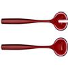 Guzzini - DOLCEVITA, Posate Insalata, Realizzate in Plastica a Base Biologica e 100% Riciclabile - Rosso Trasparente, 28 cm - 29730165