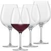 SCHOTT ZWIESEL Bicchiere da vino rosso borgogna For You (set di 4), bicchieri borgogna a bulbo per vino rosso, bicchieri in cristallo Tritan lavabili in lavastoviglie, Made in Germany (art. 121870)
