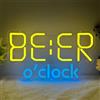 YuoGdhSIa Beer O'clock Insegna Neon,Birra Neon LED Room Decor per Bar Nightclub Party Garage Man Cave Gaming Room Sala Giochi Pub,Cheers Birra Scritte LED Regalo Colorati per Uomini Donne USB Powered（15*8.7）