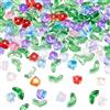 SOFPLATE 1 Scatola 200 Pezzi Perline di Fiori di Vetro Tulipano Perline di CristAllos Sfusi Colorati Trasparenti Primaverili Fiori di Giglio Sciolti Perline di Vetro per Gioielli Creazione di Perline