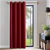 PONY DANCE Tenda Oscurante per Soggiorno Moderne Tende Termiche Isolanti per Camera da Letto Blackout Curtain per Porta Interna 1 Pezzo L 140 x A 220 cm, Rosso