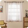 GIRASOLE HOME Coppia Tende Itaca Filtranti in Simil Lino 2 Pannelli da 55x130cm con Tasca e Passanti Nascosti, Maggese