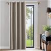 PONY DANCE Tenda Oscurante Camera da Letto Moderne Tende Termiche Isolanti per Soggiorno Blackout Curtain per Porta Interna 1 Pezzo L 140 x A 220 cm, Sabbia