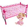 Zvn Zojne Set Passeggino Per Bambole, Passeggino Leggero Rosa Con Altalena A Dondolo E Sedia, Culle E Culle Per Bambole Passeggino Giochi Di Ruolo Set Da Gioco Con Bambina, Carrozzina Per Bambole Per Ragazze E
