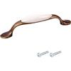 cyclingcolors maniglie per mobili 96mm con viti vintage antiche ottone ceramica porcellana cucina