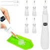 GBKDQQ Set di penne elettriche per diamond painting, penna per diamond painting con 4 testine di ricambio e pompa a vuoto, 3 livelli di aspirazione regolabili, accessori per diamond painting ricaricabili