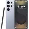 ULUCAN Smartphone S25 Ultra Pro 5G - 16 GB di RAM 1 TB di ROM | 7,3 HD AMOLED 144Hz | 108 MP principale 72 MP ultra-grandangolare | Snapdragon 8 Gen 3 | 8000 mAh | Android 14 | Sbloccato,Tianium Blue-1TB