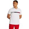Tommy Hilfiger Uomo Maglietta Polo Maniche Chest Insert Regular Fit, Bianco (White), S