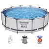 Bestway 56418-3 Set piscina fuori terra Steel Pro Max da 366x100 cm