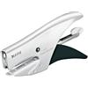 Leitz WOW, Cucitrice a pinza capacità fino a 15 fogli, Cucitrice in metallo ergonomica, Caricamento posteriore, Compatibile con punti P1 n.8, 55472001, Bianco