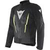 DAINESE - Herosphere Air Tex Jacket, Giacca Moto in Tessuto, Ventilata e Estiva, Uomo, Nero/Bianco/Giallo-Fluo, 48