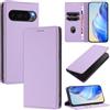 XINYEXIN Cover per Google Pixel 10 Pro/Pixel 10, Custodia Portafoglio in Pelle Cover Folio a Libro con Slot per Porta Carte Supporto Magnetica Flip Case - Viola