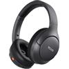 TOZO HT3 Cuffie Bluetooth 6.0, Ibrido ANC Audio Spaziale, Chat IA con 5 Mics, 90 Ore Riproduzione, 32 EQ Connessione Multipunto, 3.5mm AUX Audio Cavo, Ricarica Rapida USB Tipo C Nero