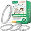 SSS SALLYSS 4 collari antiparassitari per gatti - Repellente per pulci e zecche - Impermeabile - Collare antiparassitario per gatti - Protezione totale di 24 mesi - Sicuro e atossico -Collari antipulci regolabili