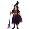 Rubie s Rubies Costume Strega Magico per bambina Vestito viola e dorato e capello