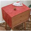Utobanh Semplice tovaglia per comodino, tovaglia, adatta per coprire la polvere, cuscino, panno per camera da letto, universale piccola tovaglia quadrata (40 x 90 cm, rosso)