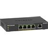 NETGEAR Switch Ethernet Unmanaged (GS305P), Switch PoE a 5 Porte, con 4 PoE+ a 63 W, Montaggio su Scrivania o a Parete.