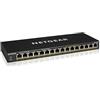 NETGEAR Switch Ethernet PoE 16 porte Unmanaged GS316PP, Switch PoE Gigabit con 16 PoE+ a 183 W, montaggio desktop o a parete