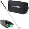 LEAGY Putter da Golf Portatile da Viaggio con Scatola di immagazzinaggio, Set da Golf per al Coperto e all'aperto, Il miglior Regalo per uffici direzionali con Sistema di Ritorno della Palla