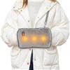 SKJJL Scaldamani Elettrico Ricaricabile USB, Scaldino Elettrico Mani con Power Bank 10000 mAh, Borsa Acqua Calda Elettrica Scaldamani con Livelli di Riscaldamento del Display Digitale 65/60/55/50°C