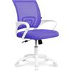 SAMIRA Sedia da ufficio ergonomica girevole - Happy (Viola)