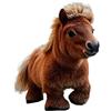 Generic Animale di peluche a cavallo - morbido interattivo pony, caratteristiche del suono di movimento realistiche | Giocattolo elettronico di educazione per animali domestici con azione a piedi, LifeLike