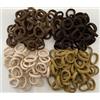 Lavema Elastici per capelli per ragazze e donne (marrone/caffè, 300 pezzi)