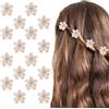 cobee 16 fermagli per capelli a forma di fiore, con petali di strass di cristallo, piccoli, mini fermagli per capelli, accessori per capelli alla moda, per donne e ragazze, per compleanni, matrimoni,