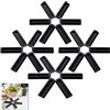 Ygapuzi Pad Isolante Termico Pieghevole, Tappetino Sottopentola Mesa Antiscivolo, Sottobicchieri Tovaglietta Stoviglie Tovaglietta per Pentole Calde Ciotole Cucina Gadget da Pranzo (4 Pezzi)