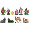 arkamii set 10 personaggi presepe nativita dipinto a mano prodotto italia (Personaggi, 8 cm)