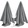 SINLAND Panni in microfibra per lucidare il vetro, di grandi dimensioni, spessi e senza pelucchi, per bicchieri da vino, calici, piatti, elettrodomestici in acciaio inox, 50 x 63 cm, confezione da 2
