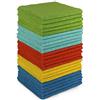 AIDEA Panni Microfibra 24 Confezione, Stracci Senza Pelucchi, Asciugamano Riutilizzabile Lavabile Multiuso Per Casa, Cucina, Auto, Vetri, Pavimenti 30 X 30CM