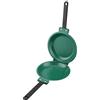 Tyenaza Girafrittata a Doppio, Rivestimento in Acciaio al Titanio, Antiaderente, Padella Pieghevole a Doppia Faccia con Design Ribaltabile su Entrambi i Lati per Uso in Cucina, Ø 19,3 cm