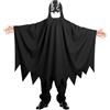 DiULi Costume da Fantasma di Halloween, Mantello da Fantasma di Halloween, Bianco Arrabbiato, per Adulti, Bambini e Bambine, Travestimento di Halloween